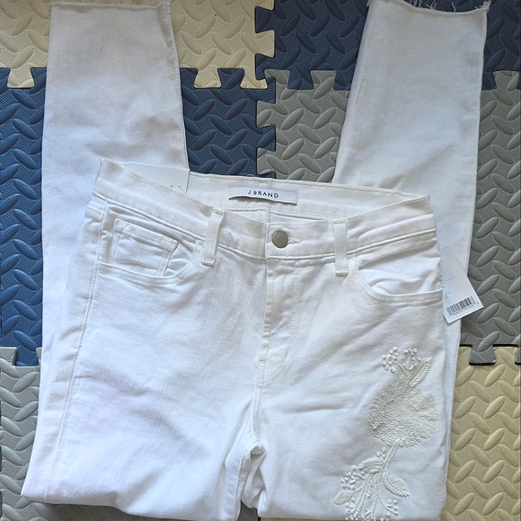 J Brand 835 Embellished Crop Skinny Jeans in Estella Sz 28 - Picture 6 of 9